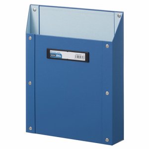 TSMBA4S-B マグネットボックス（貼り表紙） A4タテ型 青 汎用品 (118-6088)