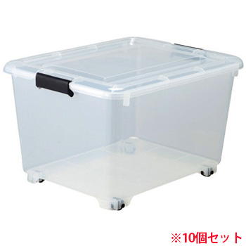 サンカ Y-8050 コロ付クリアボックス (015-3913) 1セット=10個