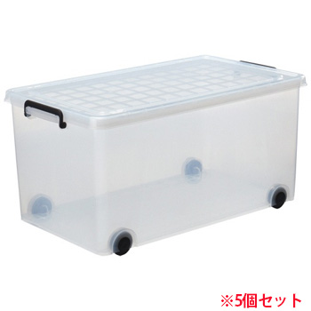 天馬 インロツク350L インロック350L W440×D740×H350mm クリア (717-7965) 1セット=5個