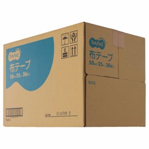 TSJT-2 布テープ 重梱包用 50mm×25M 1セット(30巻) 汎用品 (961-5250) 1セット=30巻