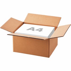 A4-190-10 無地ダンボール箱 SSサイズ 軽量タイプ 高さ190mm 汎用品 (369-1782) 1パック=10枚