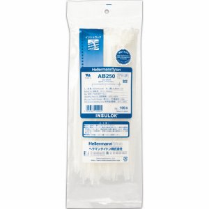 ヘラマンタイトン AB250 インシュロックタイ 250mm (463-7381) 1パック=100本