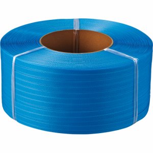 TGK-PPBJB PPバンド 自動梱包機用 15mm×2500M 青 4巻セット 汎用品 (967-0310) 1セット=4巻