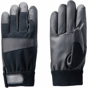 TM2973-L PUタイプ手袋 L ブラック 汎用品 (463-6719) 1パック=5双