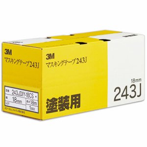 3M 243JDIY-18CS スコッチ マスキングテープ 243J 塗装用 18mm×18M (262-7131) 1セット=