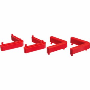 YAMAZEN CG-R パレッティー用コーナーガード 赤 (562-4845) 1パック=4個