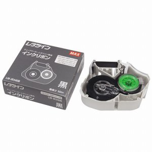 マックス LM-IR340B レタツイン インクリボンカセット 50m巻 黒 (613-1340)