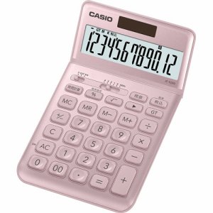 カシオ JF-S200-PK-N デザイン電卓 12桁 ジャストタイプ ライトピンク (216-1107)