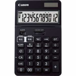 CANON 0932C001 ビジネス電卓 KS-1220TU-BK フリーアングルチルト&大画面液晶 12桁 卓上タイプ ブラ