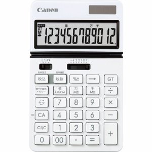 CANON 0932C002 ビジネス電卓 KS-1220TU-WH フリーアングルチルト&大画面液晶 12桁 卓上タイプ ホワ
