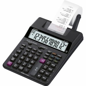 カシオ HR-170RC-BK プリンター電卓 12桁 (212-7417)