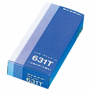 ニッポー 631T 標準タイムカード 月末締 (116-4350) 1パック=100枚