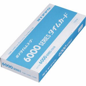 ニッポー 6000シリ-ズカ-ド タイムカード 6000シリーズカード (116-5678) 1パック=100枚