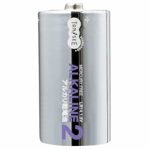 LR14-2P/T アルカリ乾電池 単2形 10本セット 汎用品 (962-1022) 1セット=10本(2本×5パック)