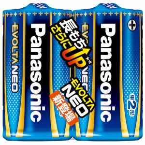 PANASONIC LR14NJ/2SE アルカリ乾電池 EVOLTAネオ (460-8695) 1パック=2本