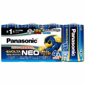 PANASONIC LR20NJ/4SW アルカリ乾電池 EVOLTAネオ 単1形 LR20NJ /4SW (460-8688)