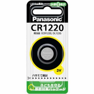 PANASONIC CR1220P コイン形リチウム電池 3V (067-7820)