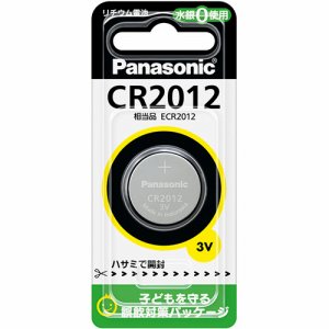 PANASONIC CR2012 コイン形リチウム電池 3V (169-6295)