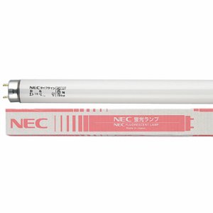 NEC FL10W/4K-L 蛍光ランプ ライフライン 直管グロースタータ形 10W形 白色 (160-4771) 1パック＝4