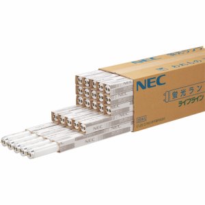 NEC FL10D/4K-L 蛍光ランプ ライフライン 直管グロースタータ形 10W形 昼光色 (160-4818) 1パック＝