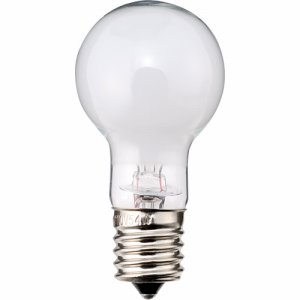 MMK-B40W6P ミニクリプトン電球 40W形 E17口金 ホワイトタイプ 汎用品 (260-5623) 1パック=6個