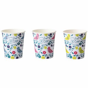 C2080LBD 紙コップ LITTLE BIRD 205ML(7オンス) 汎用品