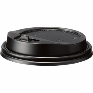 アートナップ 73090118 厚紙カップ410ML用スナップリッド ブラック (068-9160) 1パック=50個