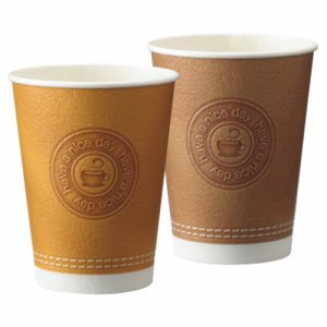 GDPR09ES 断熱レリーフカップ EMBOSS STITCH 273ML(9オンス) 1000個セット 汎用品 (764-5