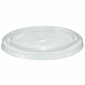 TS-72 PETカップ(広口) 共通フタ (差込み口あり) 汎用品 (563-3108) 1パック=100枚
