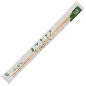 クラフトマン HK-WB-002 業務用白楊元禄OPP完封箸 爪楊枝なし (768-6771) 1セット=500膳(100膳×5