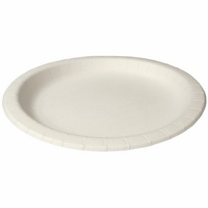 ペーパーウェア NP-17 ナチュラルパルププレート 17CM (561-6833) 1パック=100枚