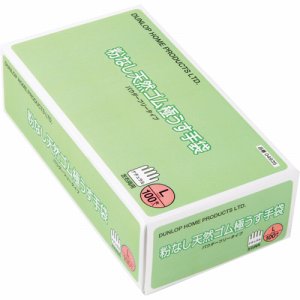 ダンロップホームプロダクツ 175676 粉なし天然ゴム極うす手袋 (167-1152) 1箱＝100枚