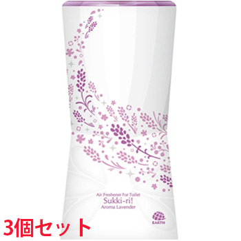アース製薬 ARS318 トイレのスッキーリ! 置き型 3個セット アロマラベンダー 400ml