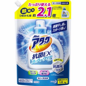 花王 334893 アタック抗菌EX スーパークリアジェル つめかえ用 超特大 (068-4950)