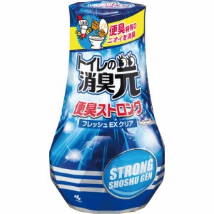 小林製薬 310590 トイレの消臭元 便臭ストロング フレッシュEXクリア 400ml (768-6993) 1セット=3個