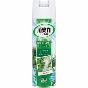 エステー 112296 トイレの消臭力スプレー アップルミント 330ml (966-3626) 1セット=3本