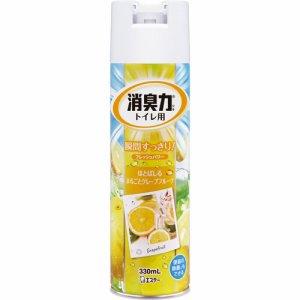 エステー 113798 トイレの消臭力スプレー グレープフルーツ 330ml (966-3633) 1セット=3本