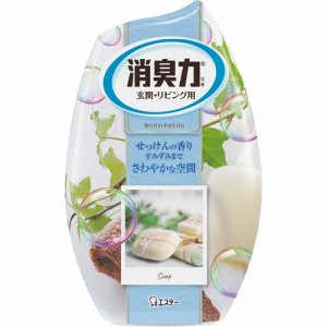 エステー 11385 お部屋の消臭力 せっけん 400ml (760-4508) 1セット＝3個