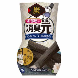 小林製薬 お部屋の消臭元 心がなごむ炭の香り 400ml (766-2089) 1セット=3個