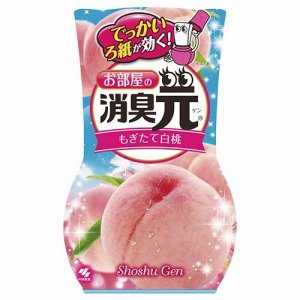 小林製薬 お部屋の消臭元 もぎたて白桃 400ml (766-2102) 1セット=3個