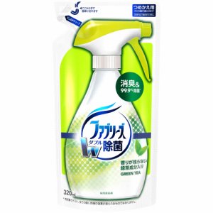 P&G リヨクフアブ320 ファブリーズ ダブル除菌 緑茶成分入り つめかえ用 (267-0362)