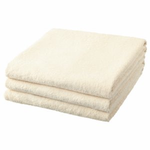 TBT-CR バスタオル クリーム 汎用品 (260-2910) 1パック=3枚