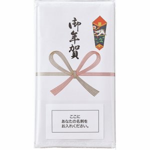 ネンガタオルWH 御年賀タオル ホワイト 200匁 汎用品 (069-2757) 1パック=10枚