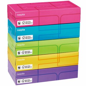 王子ネピア OPTI200W5P ネピア ティシュペーパー OPTIMISTIC 200組 (762-8467) 1セット=60