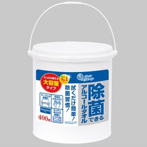 大王製紙 Eジヨキンバケツホン エリエール 除菌できるアルコールタオル 大容量 本体 (368-3644)