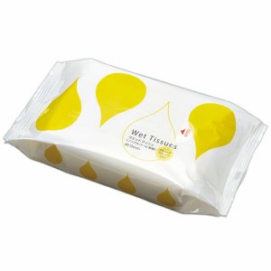 TWN-80T ノンアルコール除菌ウエットティッシュ 詰替用 汎用品 (166-2296) 1パック=80枚