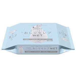 王子ネピア オシリセレブ WET ツメカエ 60マイイリ おしりセレブ WET 詰替 (261-9808) 1パック＝60枚