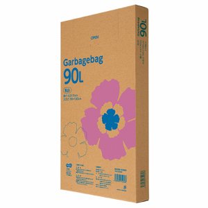 TG110-90W ゴミ袋エコノミー 乳白半透明 90L BOXタイプ 5箱セット 汎用品 (766-1839) 1セット=5箱