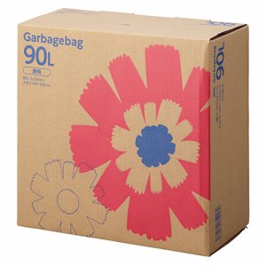 J90LDT ゴミ袋 コンパクト 透明 90L BOXタイプ 3箱セット 汎用品 (767-1487) 1セット=3箱(1箱=1
