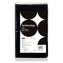 SN50B サニタリーバッグ 黒 60パックセット 汎用品 (760-9800) 1セット=60パック(1パック=50枚)